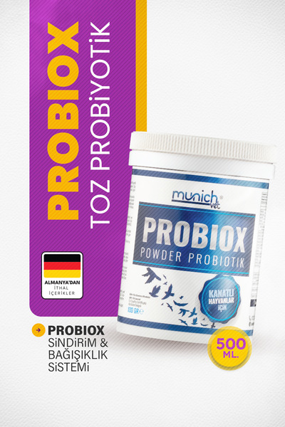 Munich Vet Probiox Kuşlar için Toz Probiyotik 100 gr