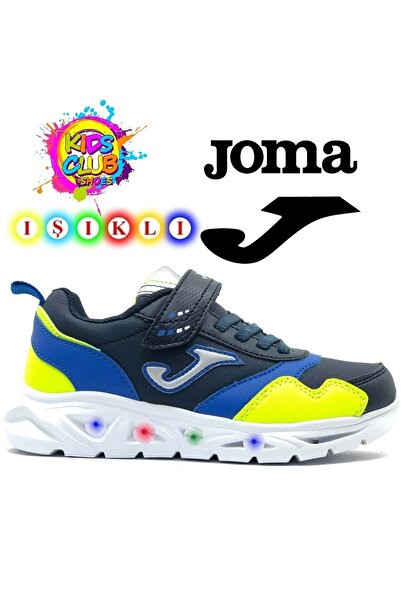 Joma Star Jr 2403 Navy Royal Lemon Fluor Lighted Children's Shoes Jstarw2403V