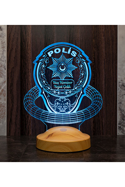 SEVGİLAMBASI Polise Hediye, Polis Temalı Led Lamba, Komiser Hediyesi Lambası,...
