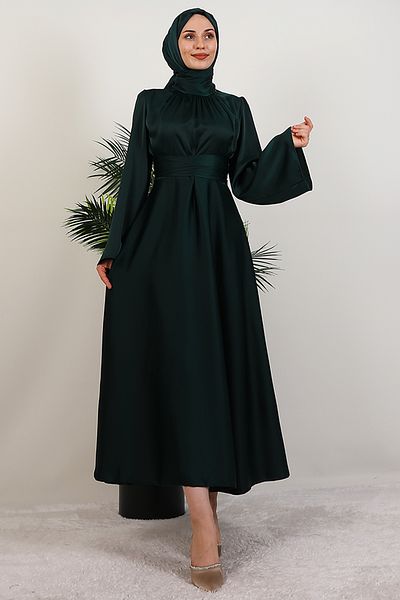 GİZ AGİYİM Rochie Nazli Hijab Smarald