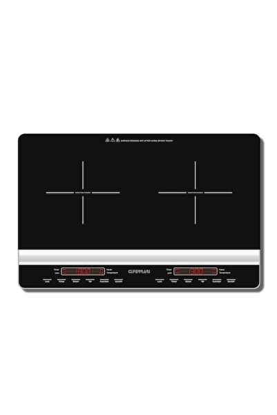 G3ferrari Double Induction Hob Ultraslim 3100W Adjustable Temperature 60-240°C, 3-Hour Timer