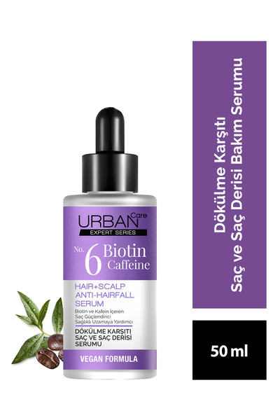 Urban Care مصل العناية المضاد للقشعريرة من إكسبرت رقم 6 بيوتين وكافيين - 50 مل - نباتي