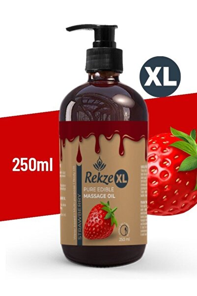 Rekze Masaj Yağı : 250ml Çilekli -    Etkili- Yenilebilir - Aroma Terapi Ile ...