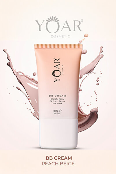 Yoar Cosmetic Bb Cream Beauty Balm 30 Spf /pa Uva Uvb hafif Yapılı Formül 40m...