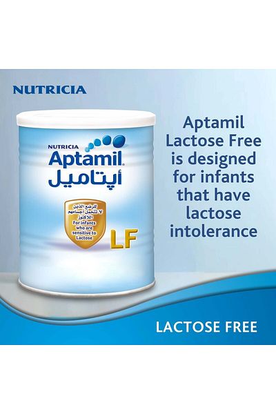 Aptamil Lactose Free Milk Formula From 0-6 Months 400 g Gentle Nutrition for Lactose-Intolerant Newborns