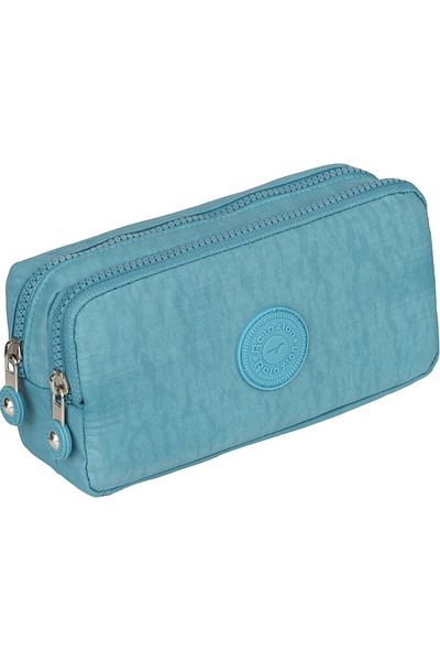 Relaxion Αδιάβροχη θήκη για στυλό 2 διαμερισμάτων Turquoise Crinkle Fabric - RLX124
