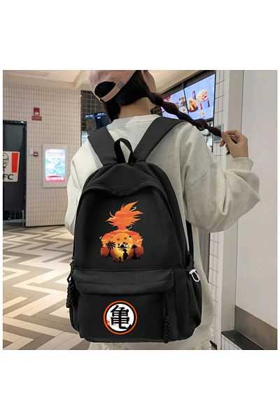 Toum Anime Dragon Ball Printed Unisex School Backpack