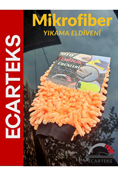 Ecarteks Makarna Eldiven Mikrofiber Temizlik Eldiveni Araba Yıkama Eldiveni O...
