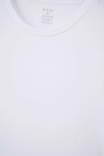 Dagi Λευκό μπλουζάκι με λαιμόκοψη 2 τεμαχίων