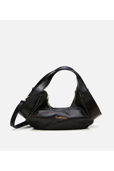 Hotiç Women's Leather Black Crossbody Bag