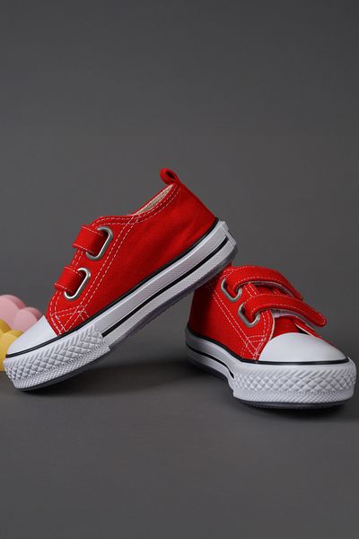 Vicco Pino Model Lighted Unisex Baby and Kids Red Sports Shoes
