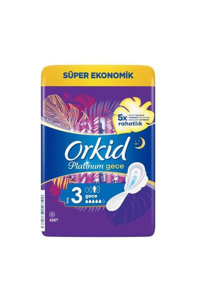 Orkid Platinum Gece & Gündüz Hijyenik Ped 16lı