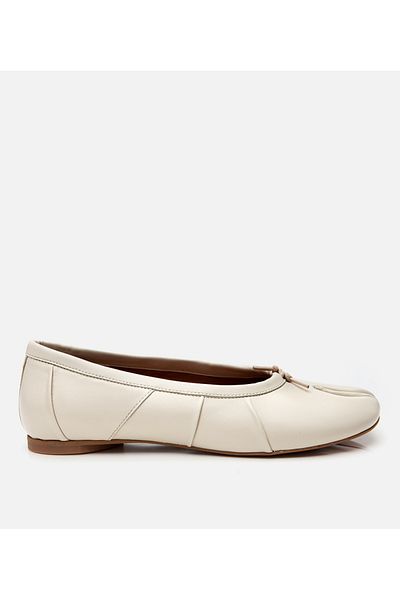 Hotiç Women's Leather Beige Ballerinas