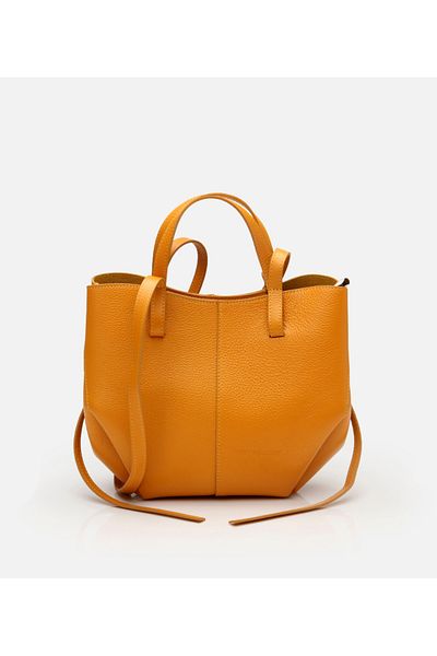 Hotiç Women's Leather Yellow Tote Bag