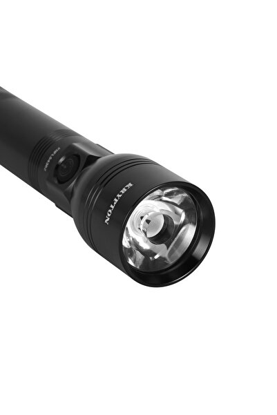 KRYPTON Zoomable LED Flashlight, 5W CREE Light, 5H Runtime, Fast Charging, Compact Indoor/Outdoor Use