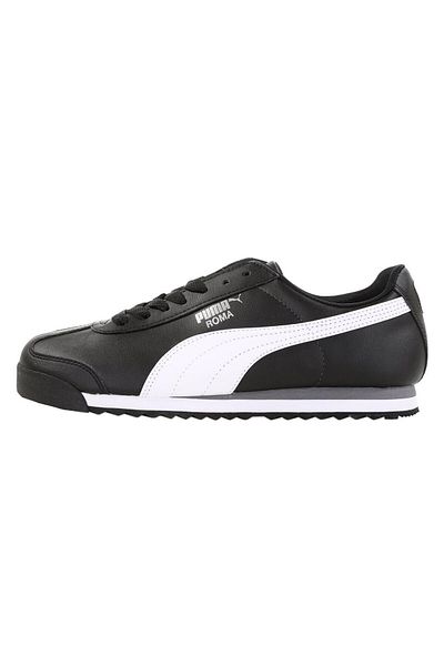 Puma Roma Basic 353572 11 Ανδρικά Ασπρόμαυρα Αθλητικά Παπούτσια