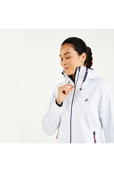 Decathlon Kadın Yelkenli Ince Mont - Beyaz - Sailing 100