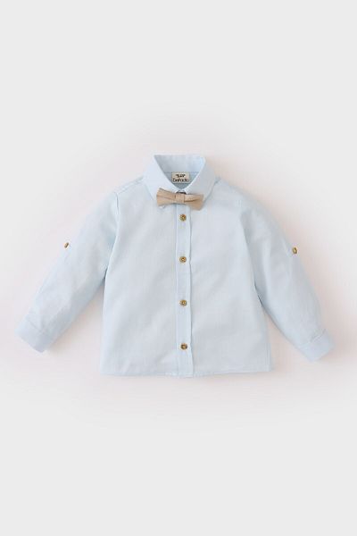 DeFacto Baby Boy Σετ 2 Πουκάμισα Oxford μακρυμάνικο παπιγιόν E2021A525SP