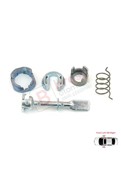 Bross Otomotiv VW Polo 6N1 N2 İçin Ön Kapı Kilidi Tamir Takımı 6N0837223A 58 mm