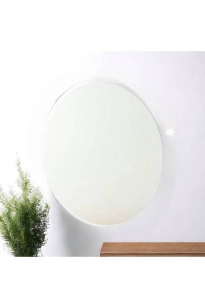 Al Saada Home Wall Mirror Silver Frame 80cm