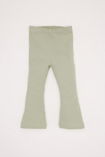 DeFacto 2-teiliges Set für Babys, Mädchen, Rundhalsausschnitt, Blumenmuster, gestepptes Sweatshirt, spanische Leggings D7254A524WN
