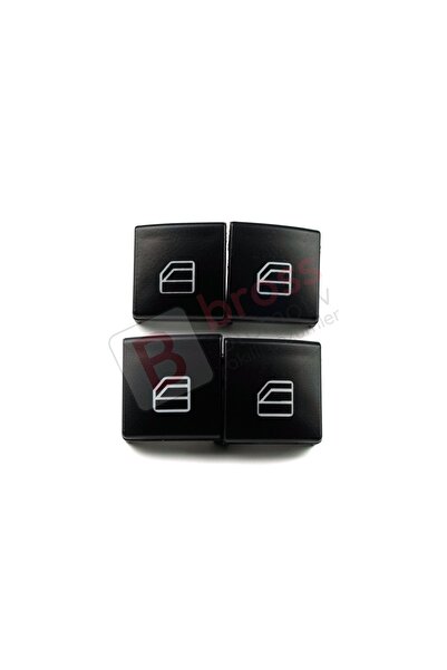 Bross Otomotiv Mercedes W204 W212 S212 A207 C207 X204 W176 W246 C/ X117 X/ W166 X156 İçin 4X Cam Açma Düğme Kapağı