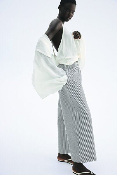 H&M Pamuklu Bilek Boyu Pantolon