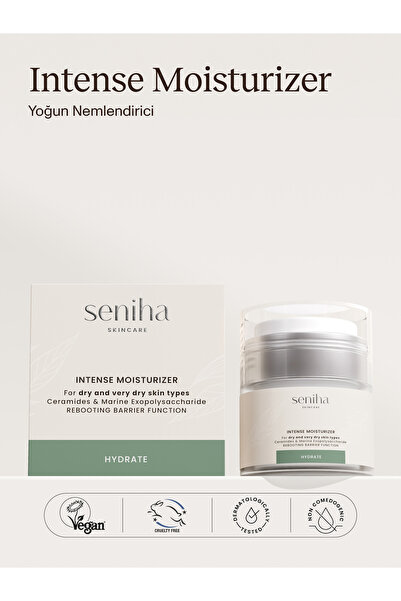 Seniha Skincare Intense Moisturizer I Yoğun Nemlendirici Yüz Kremi I Yaşlanma...