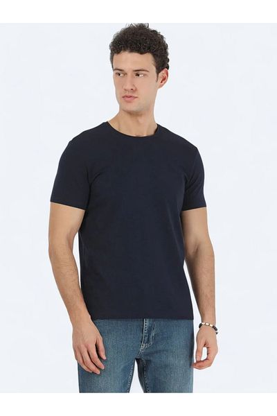 Kip Μπλουζάκι με βαμβακερό μείγμα Navy Blue Crew Neck
