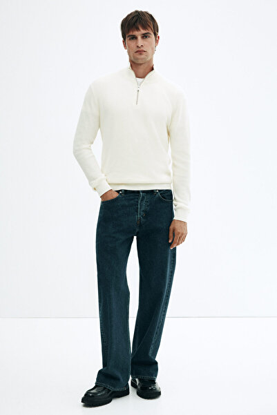 H&M Yarım Fermuarlı Kazak Regular Fit