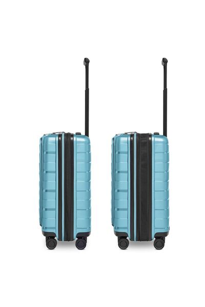 Bergpfeil Troler de cabină cu 4 roți, 55 cm, compartiment pentru laptop cu pliu de expansiune