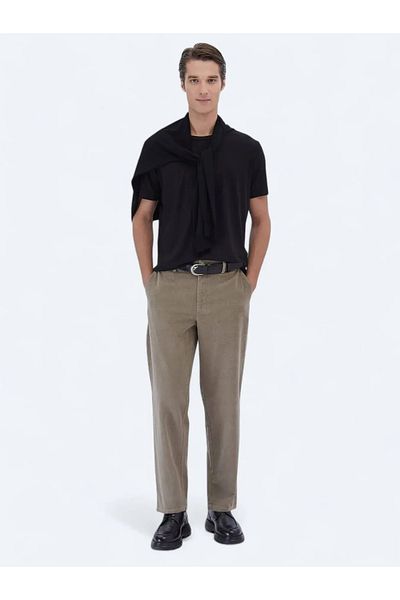 Kip Crew Neck Black Cotton T-shirt