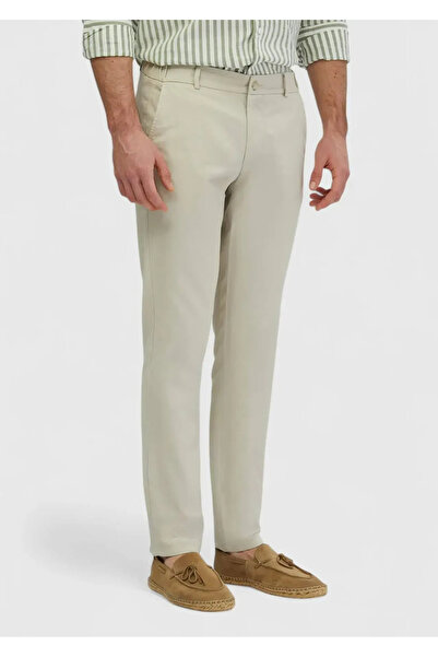 Ramsey Stone Straight Woven Jogging Fit Casual Cotton Blended Pants