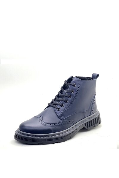 grado Genuine Leather Men's Zippered Boots Black Color 1913