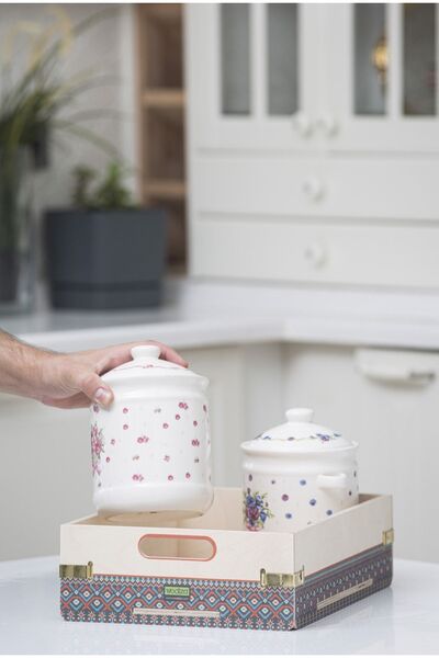 Wodiza Complex Ahşap Dekoratif Düzenleyici Sepet Orta Boy 34X24X9 CM