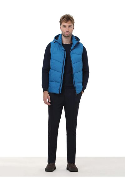Kip Αθλητικό γιλέκο Saks Regular Fit με κουκούλα casual υφαντό