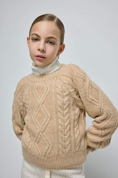 DeFacto Pulover de tricotat cu decolteu cu detaliu din tricot pentru fete D1361A824WN