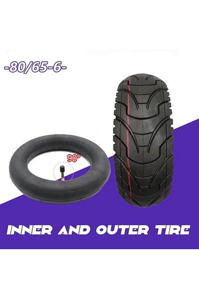 Choice 80 65-6 with Tube 90 10 Inch Tire 10X3.0 80/65-6 255X80 for Kaabo Mantis 10 Zero KUGOO Electric Scoo