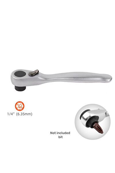 Choice Bit Ratchet 1/4" Mini Socket/ Mini Bit/ 2-in-1 Ratchet Handle Wrenches Screwdriver,Quick Socket Wren