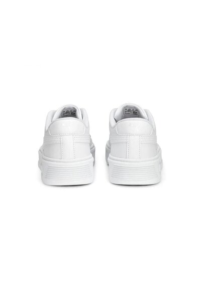 Puma 390758 01 Smash Platform V3 Beyaz-Silver Kadın Spor Ayakkabı