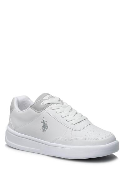 U.S. Polo Assn. يو اس بولو ايه اس ان. حذاء رياضي نسائي أبيض من Elta 2FX