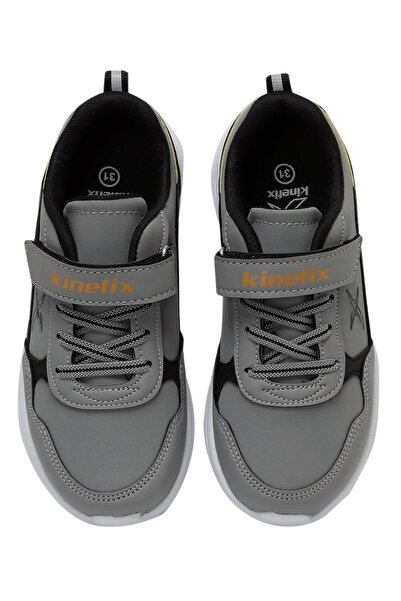 Kinetix 101387779 Nano PU Gri-Siyah Erkek Çocuk Spor Ayakkabı