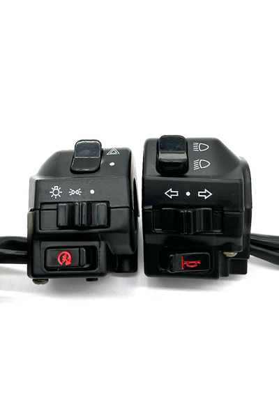 Choice1 1pair Universal Aluminum 7/8" 22mm Motorcycle Switches Handlebar Moto...