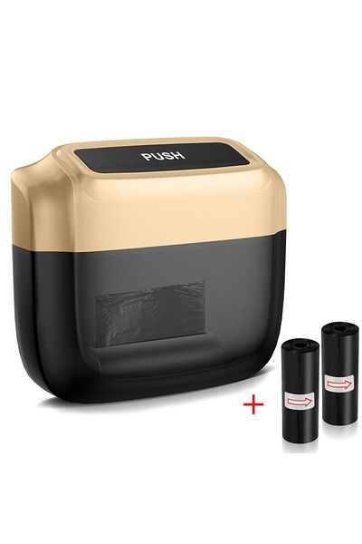 Choice Gold Mini Car Trash Can Hanging Car Storage Box ABS Side Door Trash Can Integrated Built-in Trash Ba