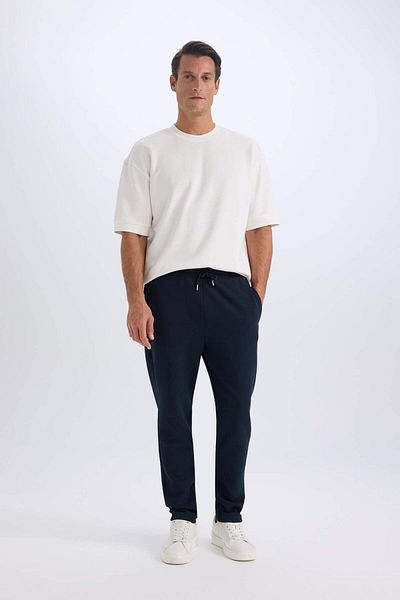 DeFacto Спортни панталони Twill Slim Fit - дантела на талията и джоб, прави крачоли 3195187