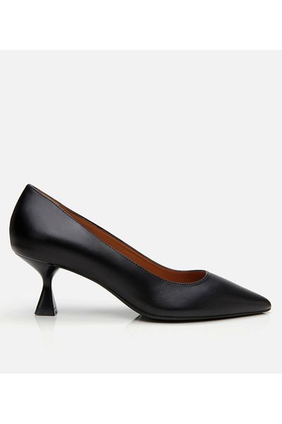 Hotiç Women's Leather Black Flexible Sole Stiletto