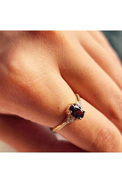 FasekGold Gümüş Yüzük - 1.20 CT Smoky Taşlı Tektaş Evlilik Teklifi 925 Ayar Gümüş Yüzük-Tektaş Hediyelik Yüzük