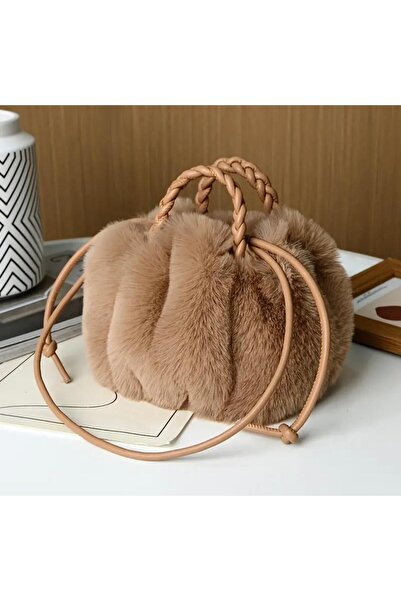 TOPLINE حقيبة كتف نسائية من الفرو الصناعي على شكل أرنب