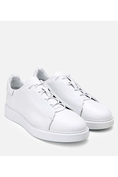 Hotiç Pantofi casual pentru bărbați, alb, din piele naturală