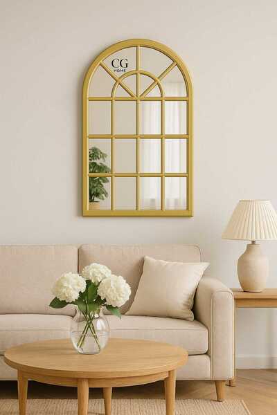CG HOME Pencere Model, Ayna, Duvar Aynası, Salon Aynası, Dressuar Aynası, Ahş...